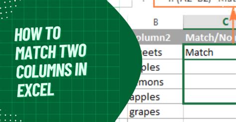 Match Excel Two Columns