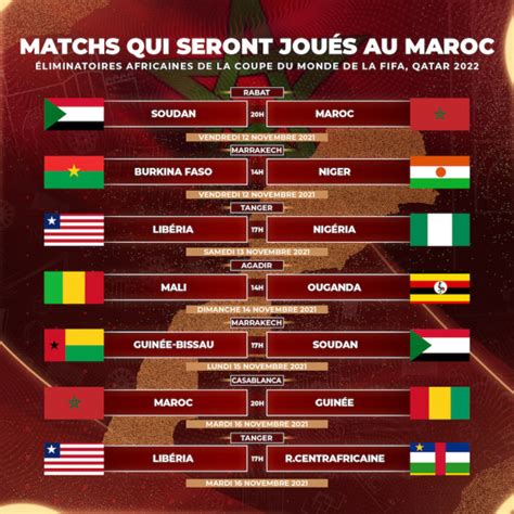 match maroc prochain match