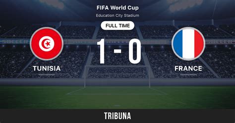 match tunisie france score