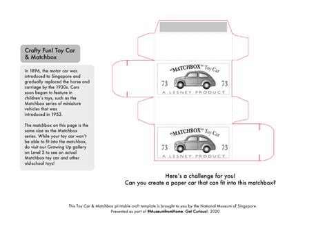 Matchbox Car Designs Printable