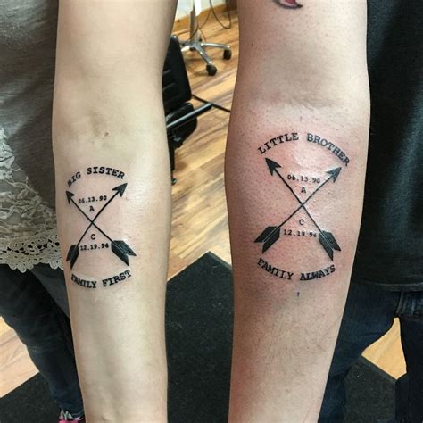 Powerful Matching Brother Tattoos Designs References