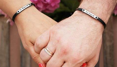 Matching Boyfriend and Girlfriend Bracelets - Personalized in 2020