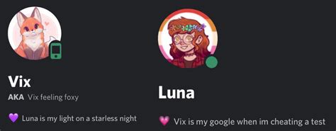 matching status discord ideas for friends
