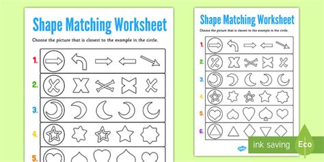 Matching Visual Perception Printables