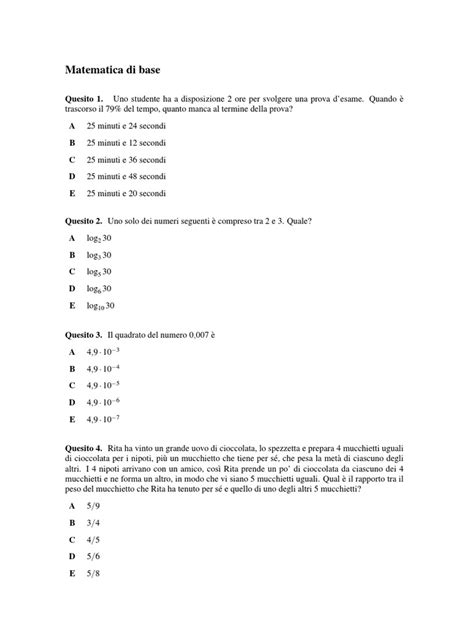 Awasome Matematica Di Base Pdf Trending