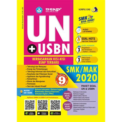 Jual Buku UN+USBN SMK/MAK 2020 / UNBK SMK / UN SMK BEST SELLER
