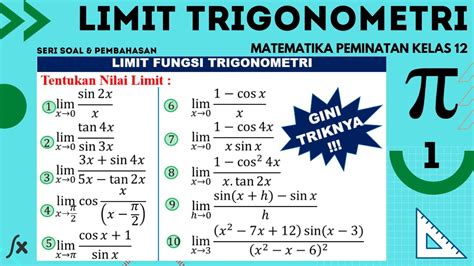 materi limit fungsi trigonometri kelas 12 pdf