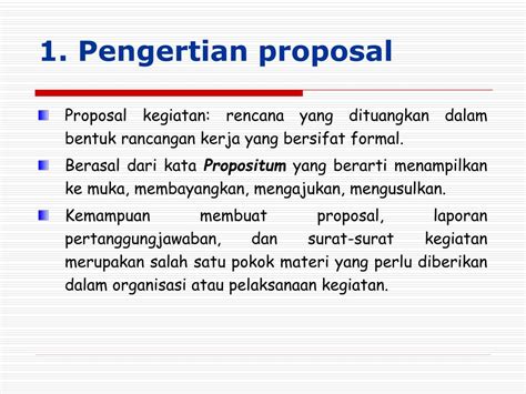 materi tentang proposal