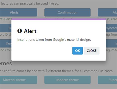 Material Angular Alert