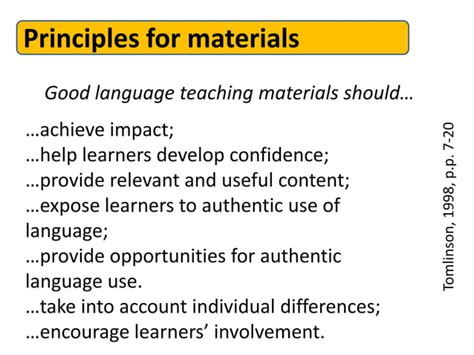 Material Development For Effective Language Teaching