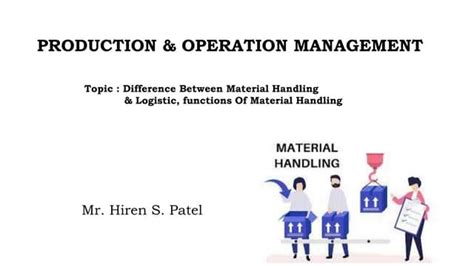 Material Handling Functions