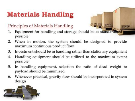 Material Handling Methods