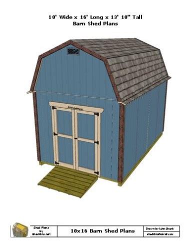 material list for 10x16 shed