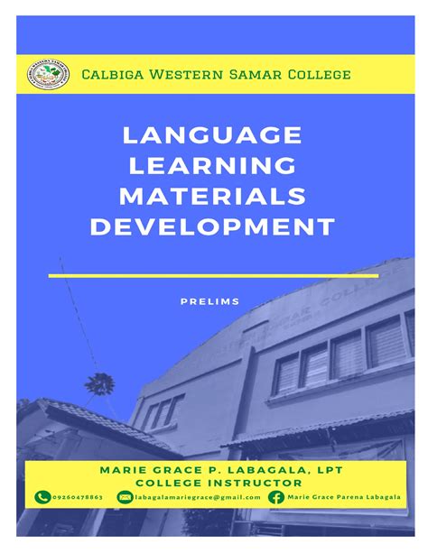 Materials Development In Language Learning