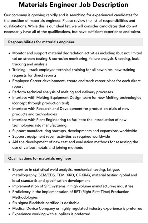 Materials Engineer Jobs Ohio
