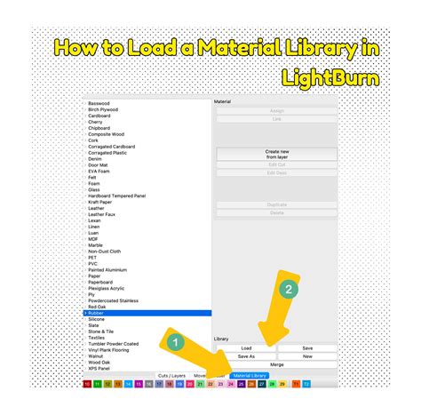 Materials Library For Lightburn