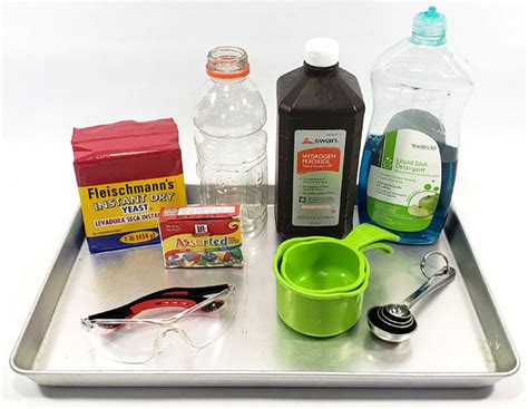 Materials Required For Elephant Toothpaste