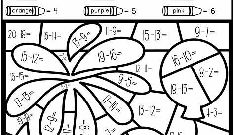 Color By Number Worksheets 3rd Grade Carol Jone's Addition Worksheets