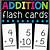 math fact flashcards printable