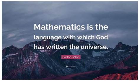 Plato quote: Mathematics is the language in which the gods talk to...