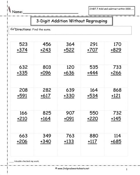 Math Algorithm Worksheets