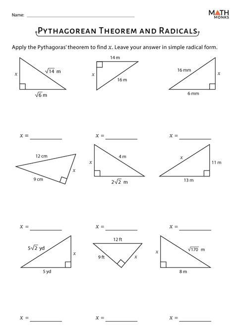 Math Antics Pythagorean Theorem Worksheet Pdf