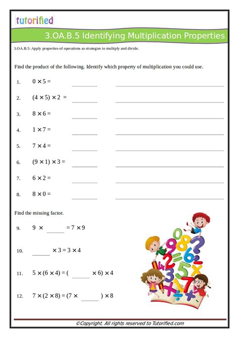 Math Common Core Worksheets 6S 3Rd Grade