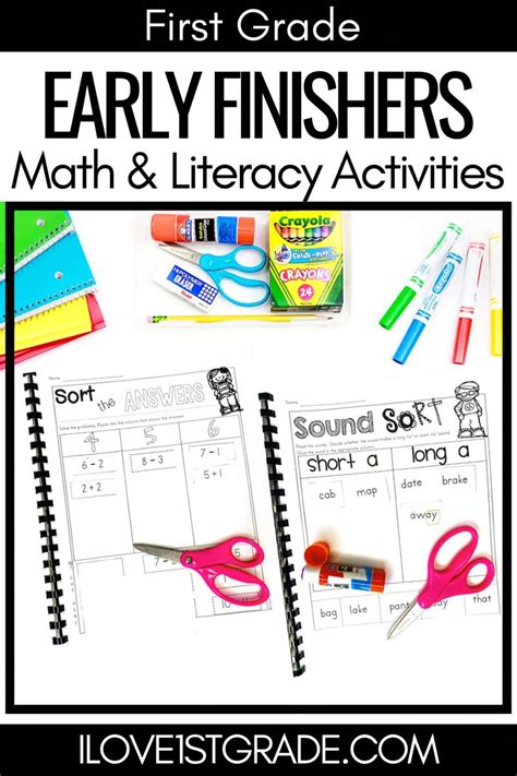 Math Early Finishers Worksheets