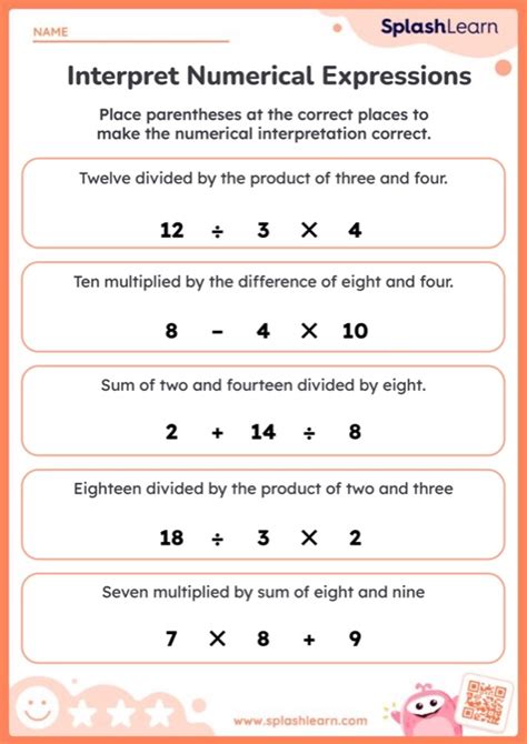 Math Expressions For 5Th Grade