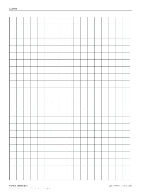 Math Expressions Grid Paper