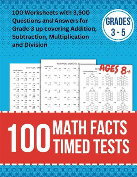 Math Fact Timed Tests Worksheets