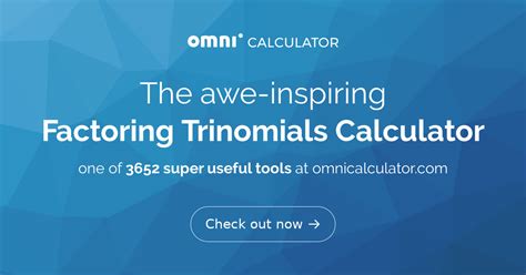 Math Factoring Trinomials Calculator