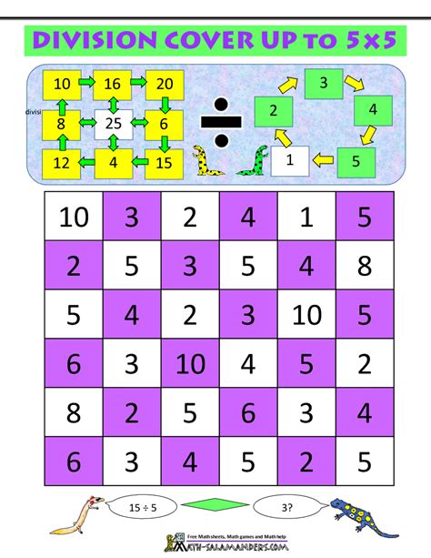 Math Games For Grade 4 Division