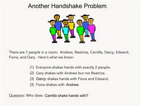 Math Handshake Problem Worksheet Pdf