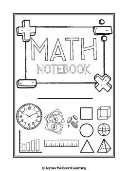 Math Interactive Notebook Cover Page Pdf