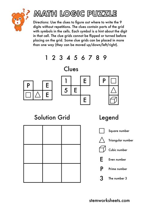 Math Logic Decoder Worksheets