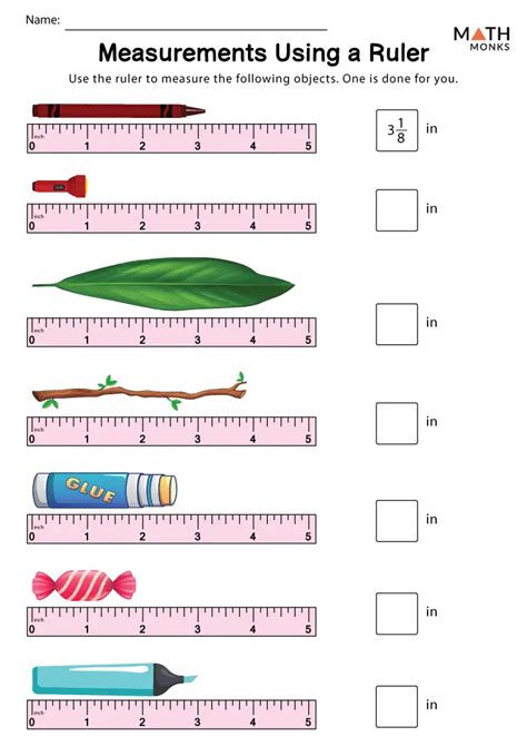 Math Measuremnt Worksheets
