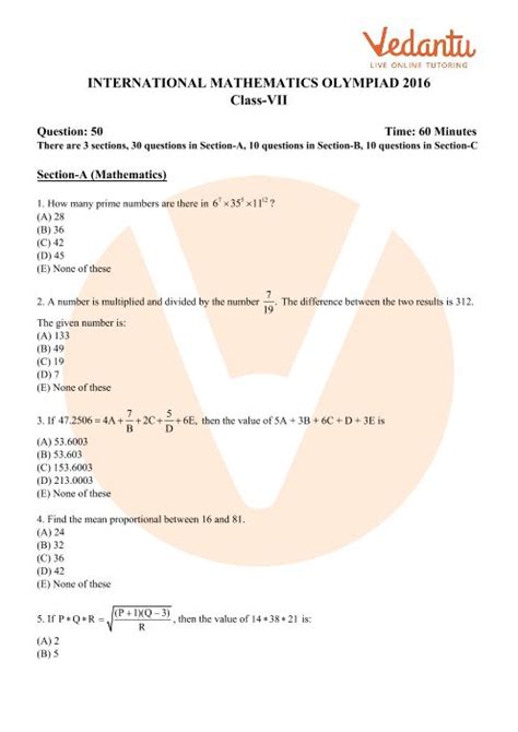 math olympiad questions and answers for grade 7
