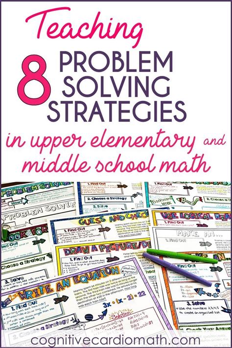 math problem solving activities for middle school