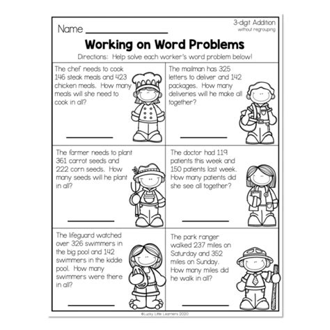 math problems for second graders with answers
