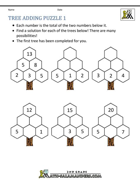 Math Puzzle Free Printable
