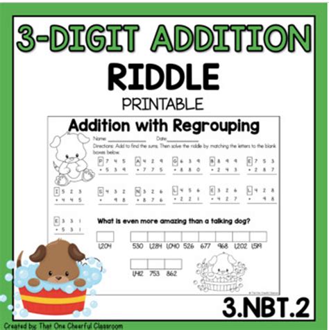 Math Riddle Worksheets Addition