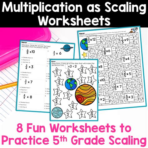 Math Size Scaling Worksheets