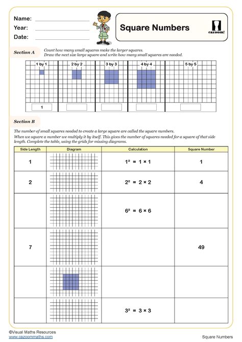 Math Squared Worksheets