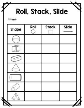 Math Stack Roll Slide Printable