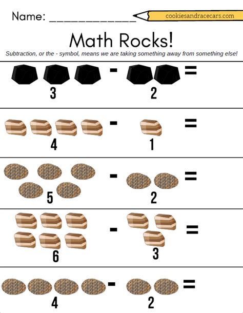 Math With Rocks Worksheet