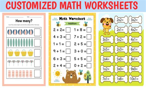 Math Worksheet Custom
