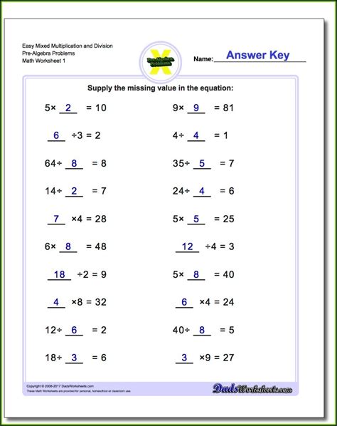 Math Worksheet Solver