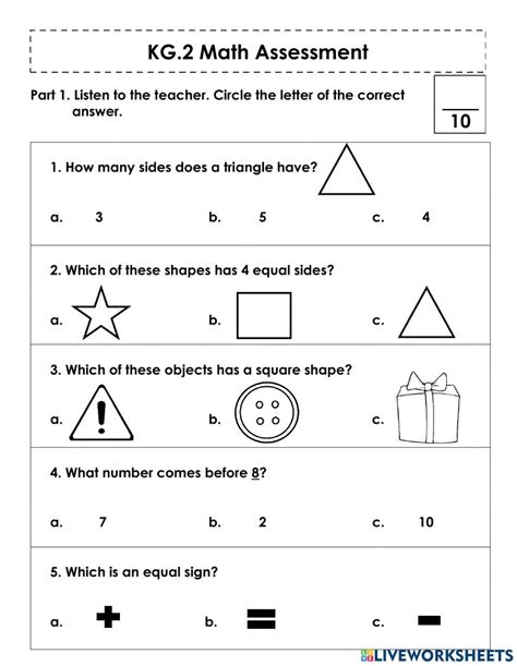 Math Worksheets For Kg2 Pdf