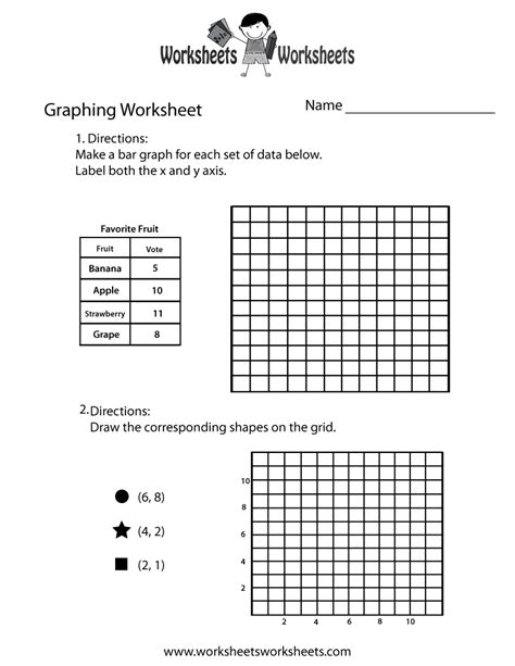 Math Worksheets Graphing Coloring Worksheets